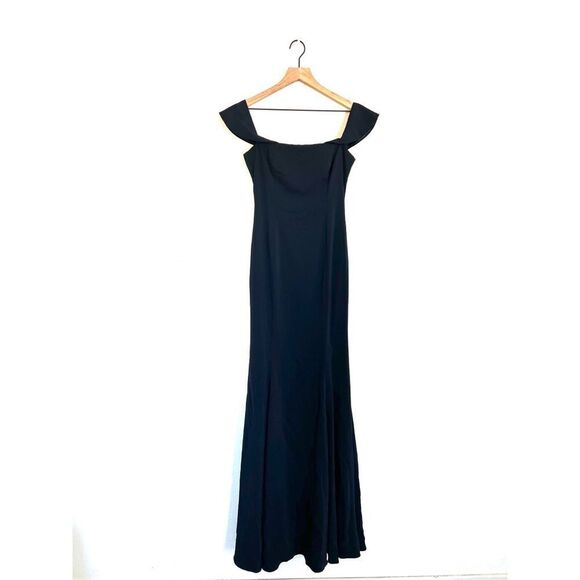 Jay Godfrey Biles Maxi Gown in Navy US0 - Picture 4 of 8